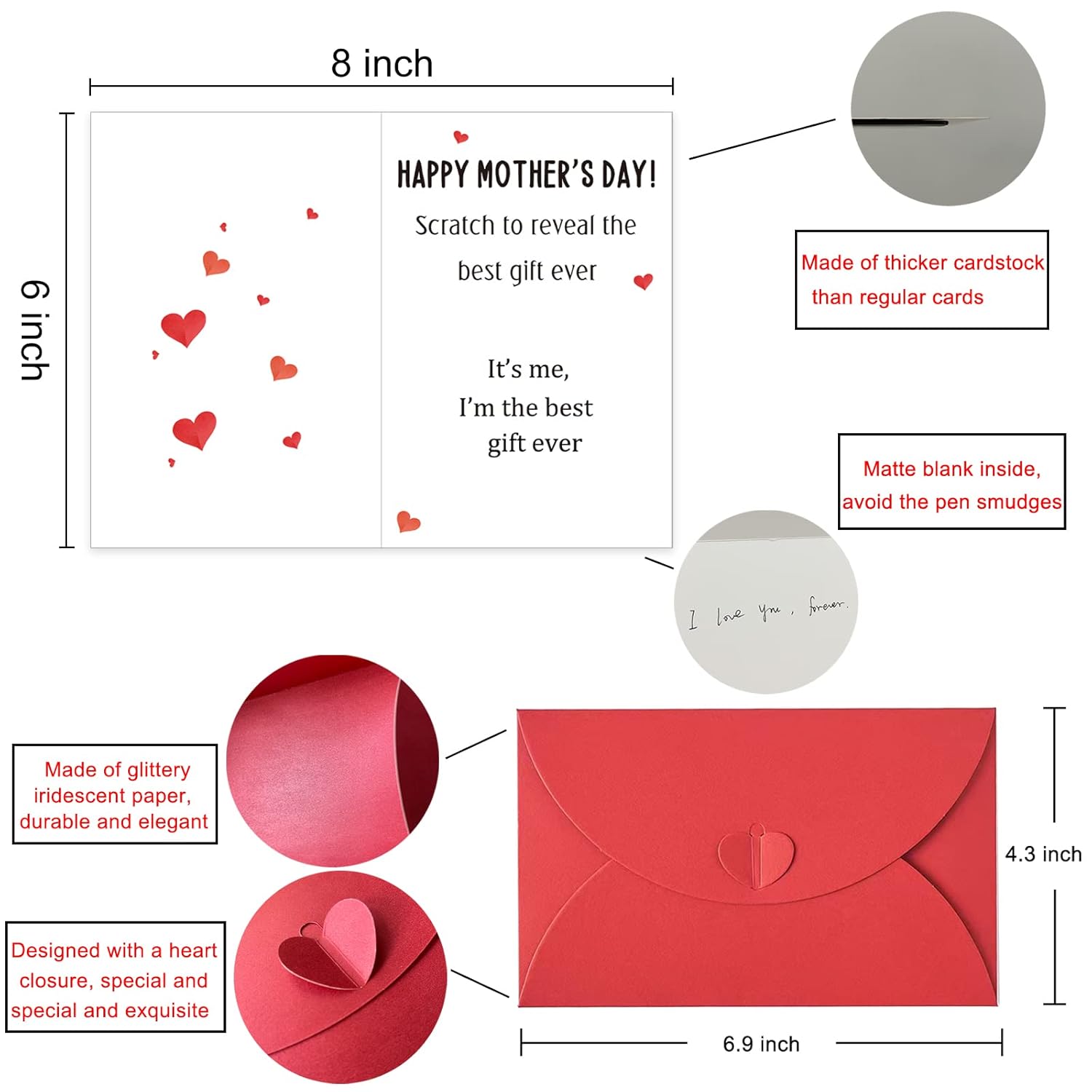 Funny Happy Mother’S Day Card, Naughty Mother’S Day Scratch Off Card, Mother'S Day Gift For Mom, Scratch To Reveal The Best Present Ever
