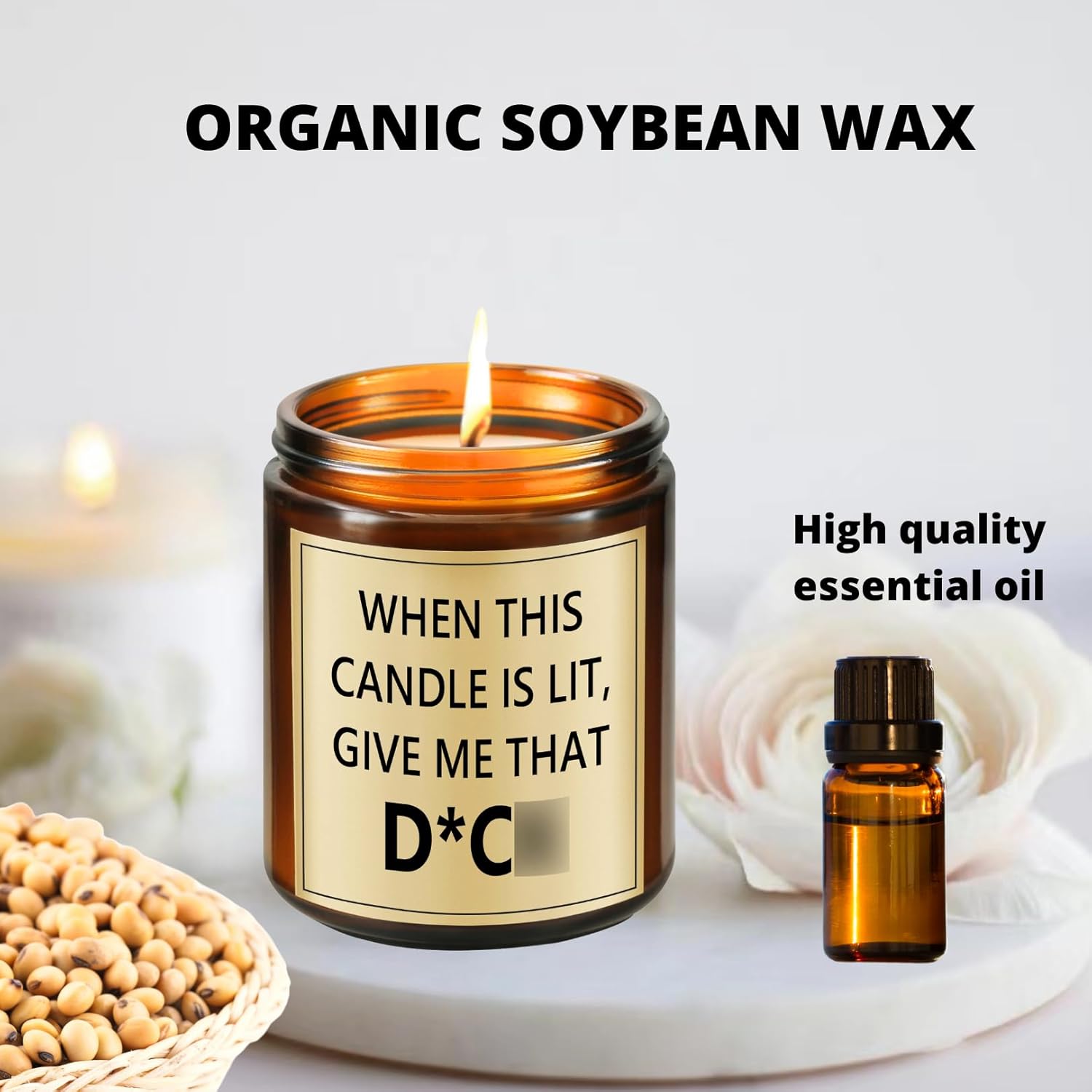 Gifts For Wife Husband - Birthday Fathers Day Mothers Day Christmas Gifts For Wife Husband, Funny Anniversary, Lavender Candle