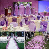 Rose Petals, Fake Flower Petal White & Purple 2000 Pcs For Valentines Decorations Suitable Weddings Valentine'S Day Anniversaries Birthdays Parties Table Special Night Romantic Decor