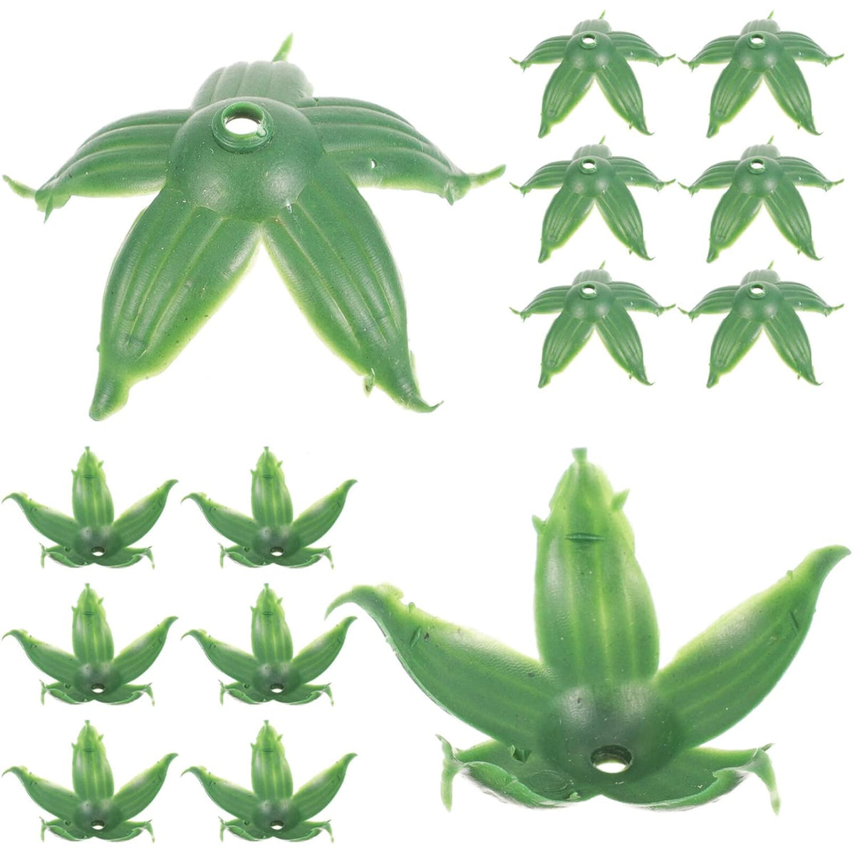 120Pcs Artificial Flower Calyxes Plastic Sepals Base For Diy Artificial Flowers Craft Supplies Lightweight Flower Receptacles For Home Decor And Floral Arrangements