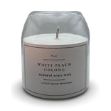 White Peach Oolong Scented Handmade Candle – Natural Soy Wax Blend | Soft Fruity Tea-Inspired Aroma | Handmade Candle | Gift For Birthday | Elegant Gift Candle By Decor Boutique