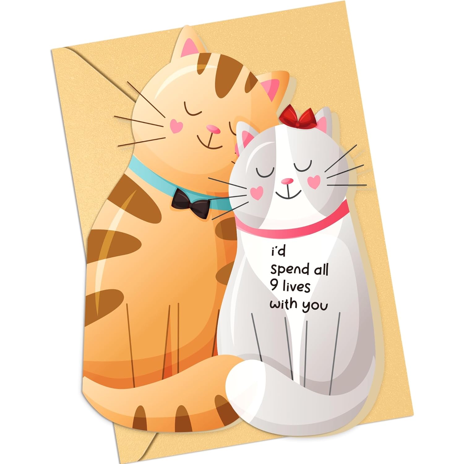 Valentines Day Card For Husband Wife, Funny Valentines Day Card For Her Him Husband Wife Boyfriend Girlfriend, Birthday Cards For Cat Lover, Valentines Gifts For Men Women