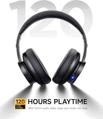 B8 Bluetooth Headphones, 120H Wireless, 3EQ, Foldable, Mic, Game Mode