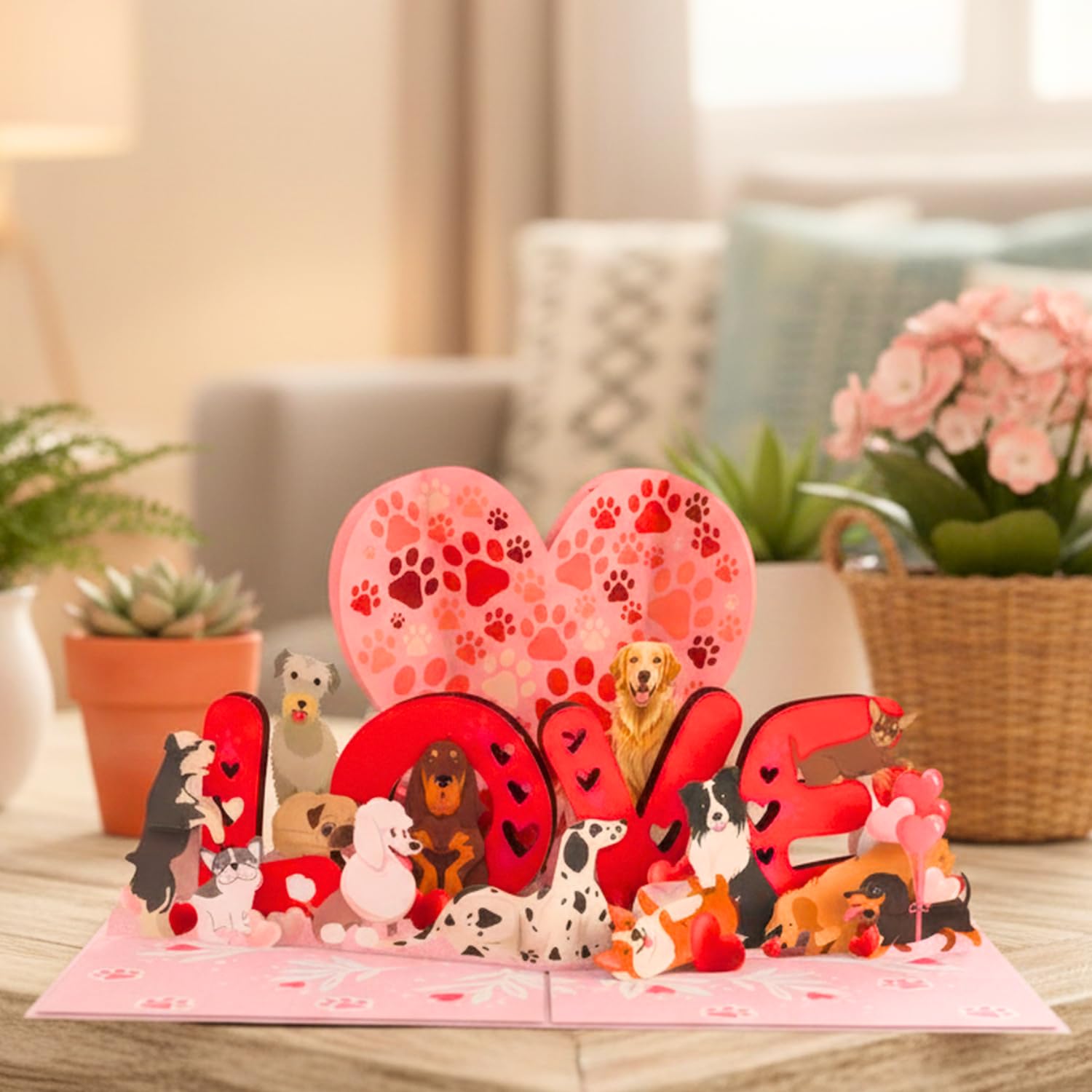 - Pop Up Valentines Card, 3D Dogs Popup Valentines Day Card For Wife, Husband, Him, Her, Girlfriend, Boyfriend, Adults Kids | 6X8 In Dog Valentine Pop Up Cards With Envelope