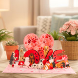 - Pop Up Valentines Card, 3D Dogs Popup Valentines Day Card For Wife, Husband, Him, Her, Girlfriend, Boyfriend, Adults Kids | 6X8 In Dog Valentine Pop Up Cards With Envelope