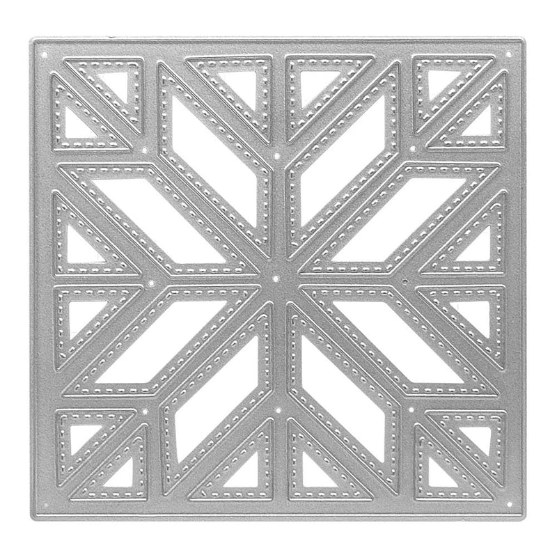 Metal Hollow Geometric Cutting Dies,Square Die Cuts Embossing Stencils