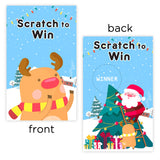 Christmas Scratch Off Cards (40 Pack) Christmas Party Game For Holiday Events - Groups, Adult - Festive Raffle Tickets For Prize Drawings Choice Christmas Star
