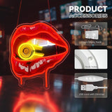 Red Lips Neon Sign Dimmable LED Wall Light Acrylic Lip Decor for Bedroom Bar Club Party