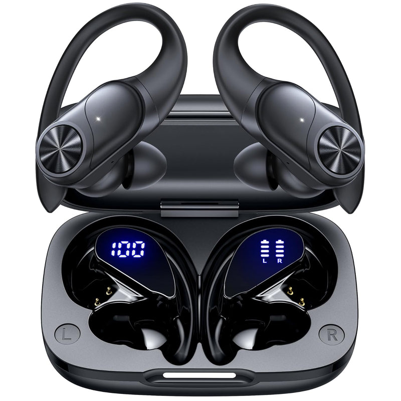 Bluetooth Headphones Wireless Earbuds 80Hrs Playtime Wireless Charging Case Di