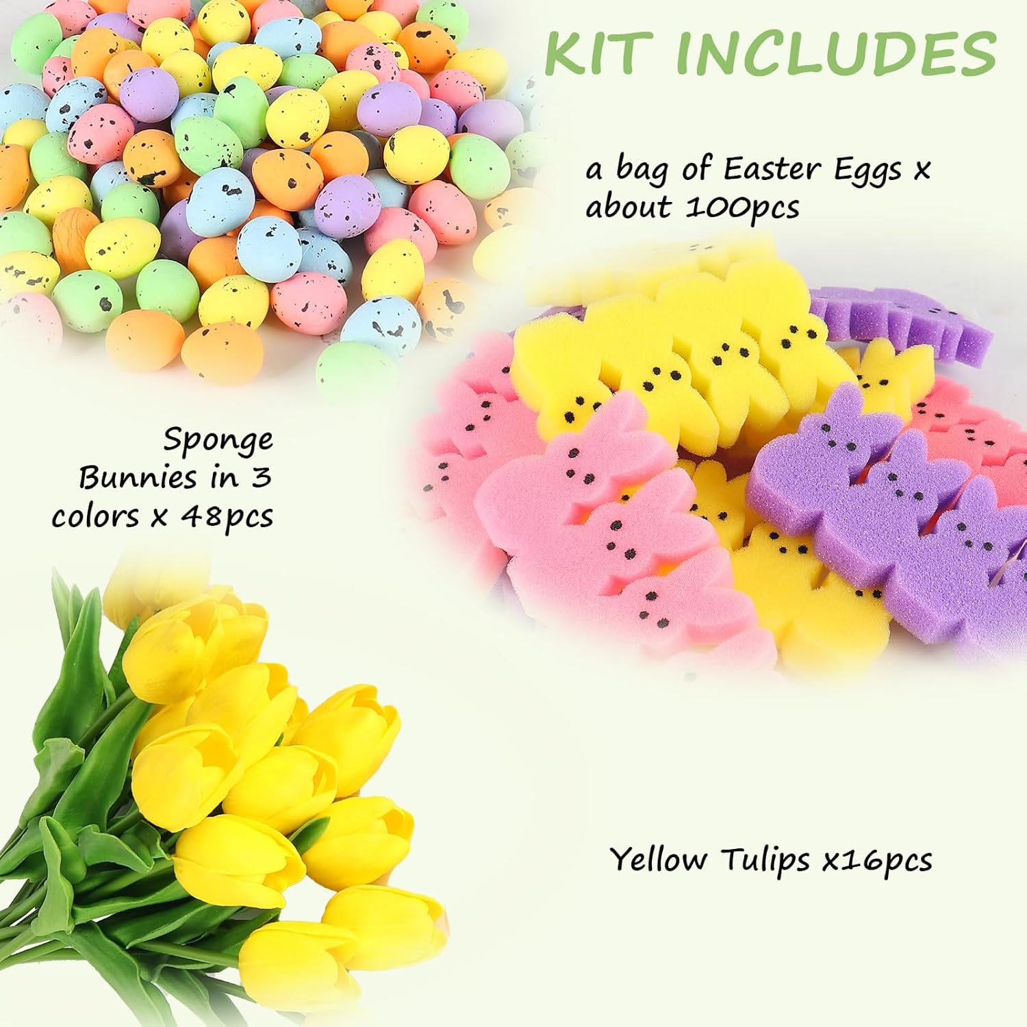 Tulips Vase Filler Set, Table Centerpiece Decor For Home And Kitchen, Home Décor Table Vase Fillers, Floral Arrangement For Party, Dining Table (Easter, Pink)