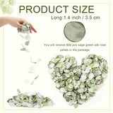 600 Pcs Sage Green Silk Rose Petals Artificial Flower Petals For Wedding Flower Girl Basket Aisle Scatter Dinner Centerpieces Party Bridal Shower Romantic Night Decor