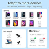 5 Pack 6FT Apple MFi Certified USB C to Lightning Cable Fast Charging Cord for iPhone iPad AirPods