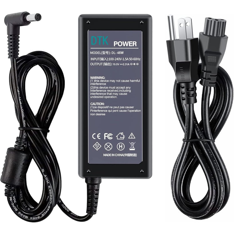 19.5V 2.31A 45W Dell Laptop Charger Computer Ac Adapter Power Cord For Dell Ch