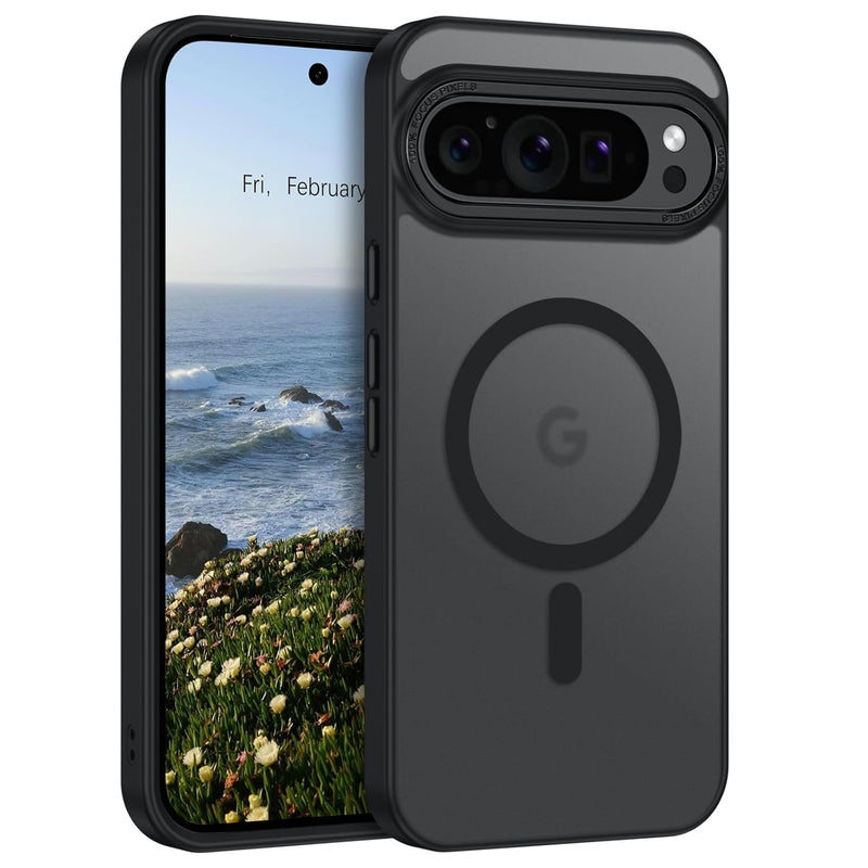 Pixel 9 Pro XL Matte Case, Slim Shockproof, MagSafe Compatible - Black