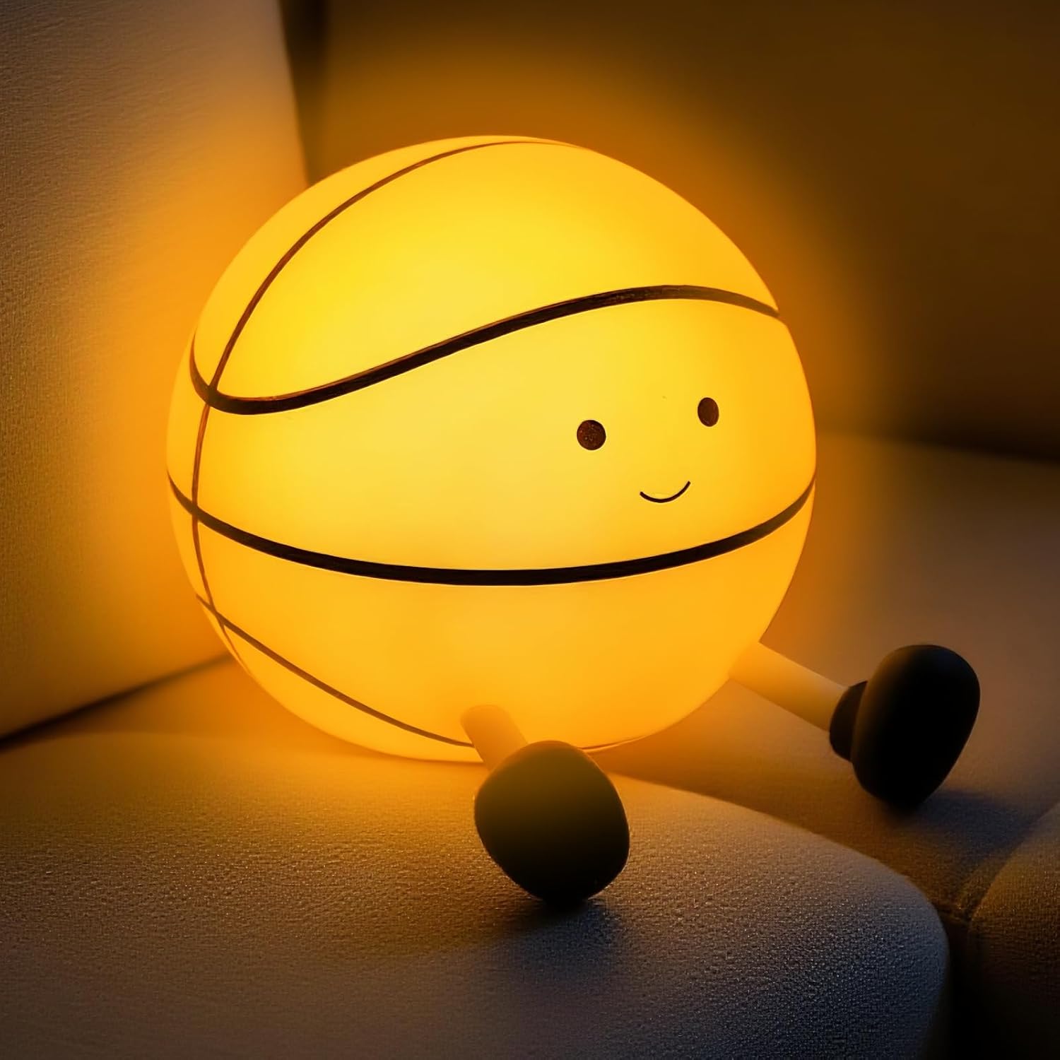 Sport Fans Basketball Lamp, Led Sports Light Rechargeable For Boys Room Bedroom Decor, Light Up Basketball Decoration Christmas Gift Ideas For Girls Children Teens Kids 8-12 Boys