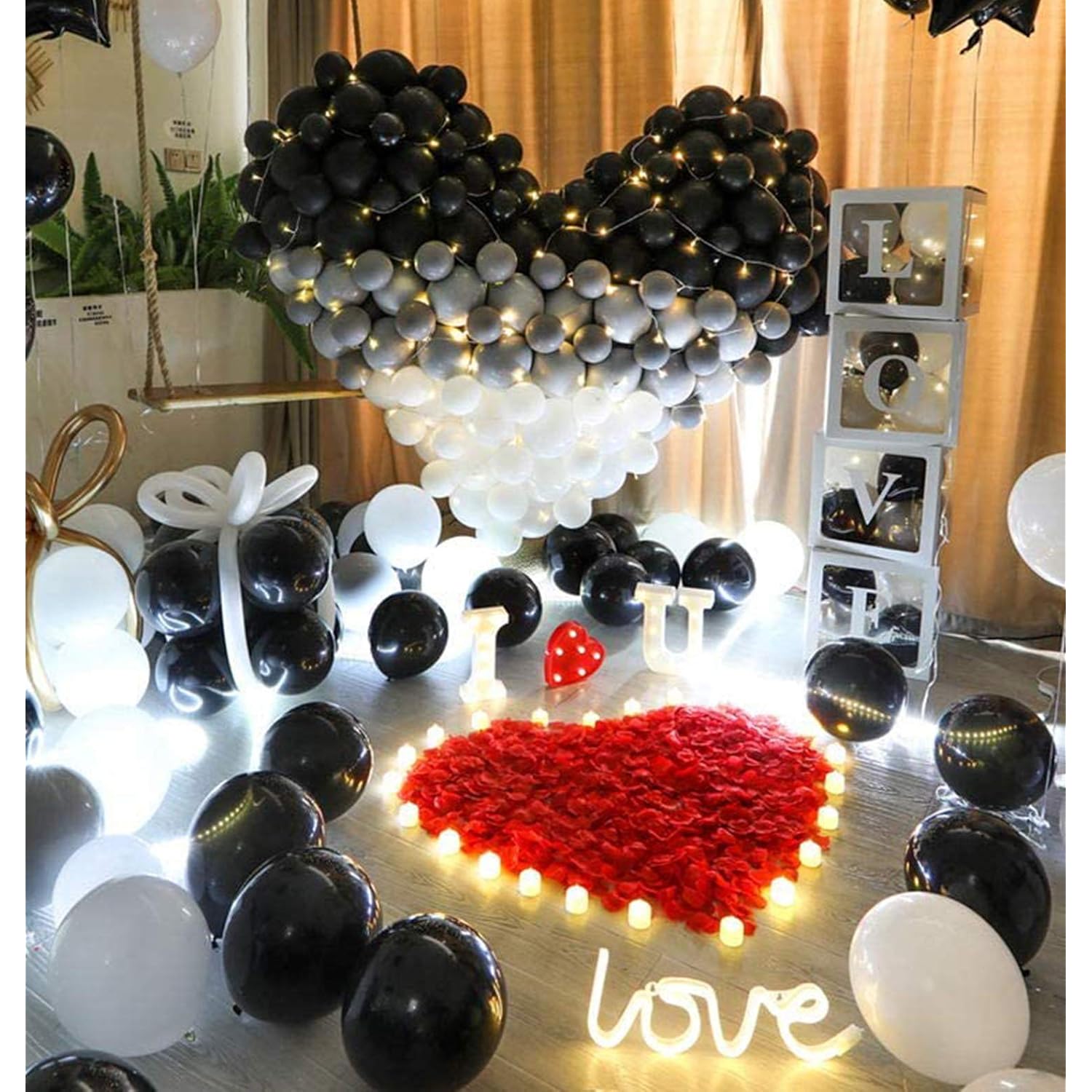 1800Pcs Assorted Artificial Silk Rose Petals For Romantic Night,Proposa Wedding Valentine'S Day Decoration Anniversary Home Party
