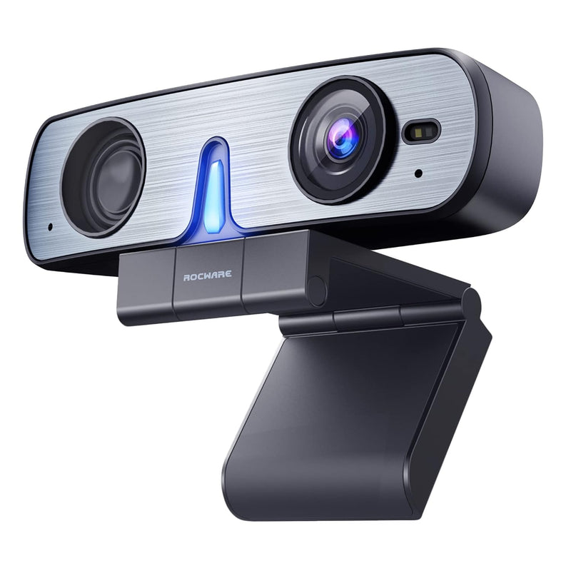 Autofocus Webcam With Microphone Speaker, Rc08 2K Web Cam, Computer Camera For