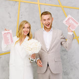 Wedding Shoe Bridal Shower Game Set, 30 Pink Wedding Shower Games Card, Bridal Shower Engagement Bachelorette Party Activities And Supplies -P08