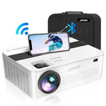 4K Projector, 5G WiFi Bluetooth, 1100 ANSI, 450" Display, Dolby, Zoom, 20W