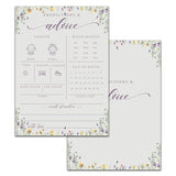 Baby Predictions And Advice Cards, 5" X 7" Minimalism Baby Shower Predictions Cards, Baby Shower Party Games & Activities Favors For Newparents - I03