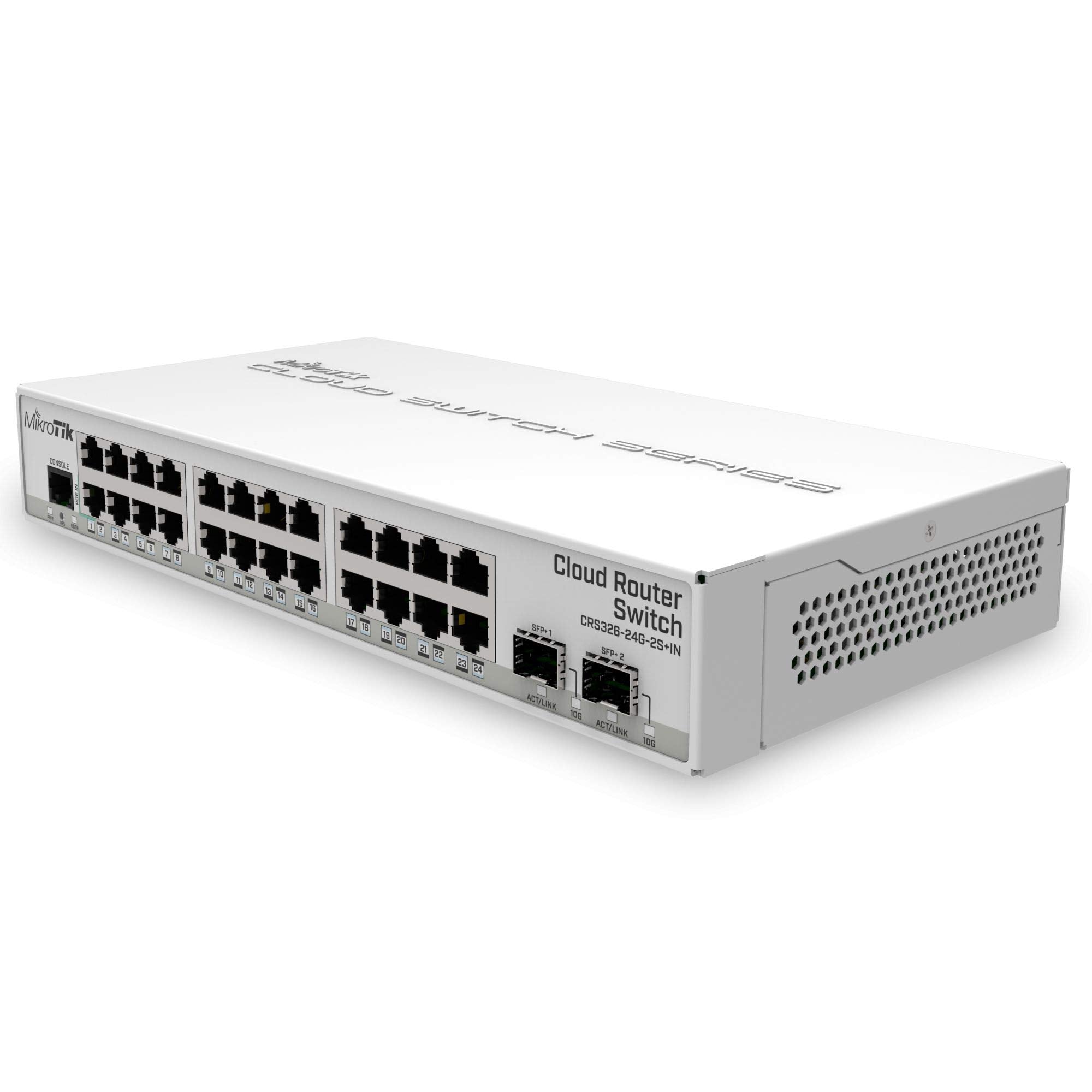 Cloud Router Switch 326-24G-2S+In With Routeros, W125742110 (326-24G-2S+In With Routeros L5 License, Desktop Case Crs326-24G-2S+In, Managed, Gigabit Ethernet)