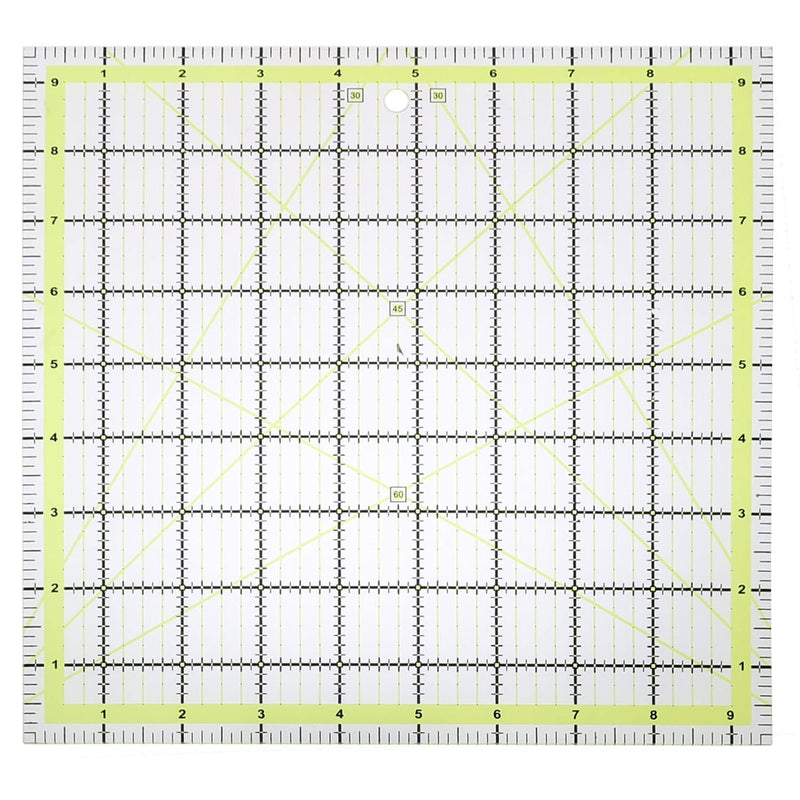 9.5 X 9.5Inch Quilting Ruler Square Non-Slip Acrylic Quilting Rulerfor Quiltin