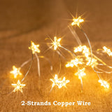 6 Packs 6.6Ft 20 Leds Star Fairy Lights Battery Operated,Mini Star String Lights,Waterproof Twinkle Starry Light For Diy