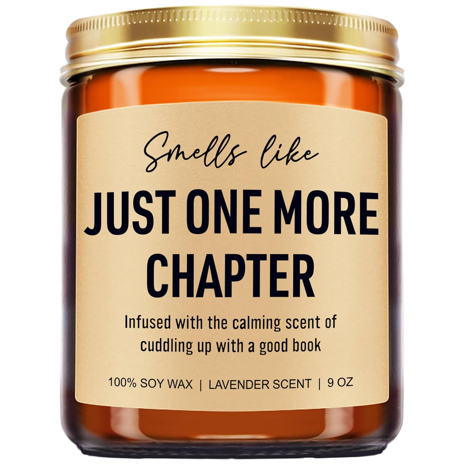 Funny Scented Candle, Book Lovers Gifts, Reading Accessories - Valentines Day, Birthday Gifts For Book Lovers Women, Men, Readers, Librarian, Bookworm, Nerd - Bookish Club Presents - 9 Oz