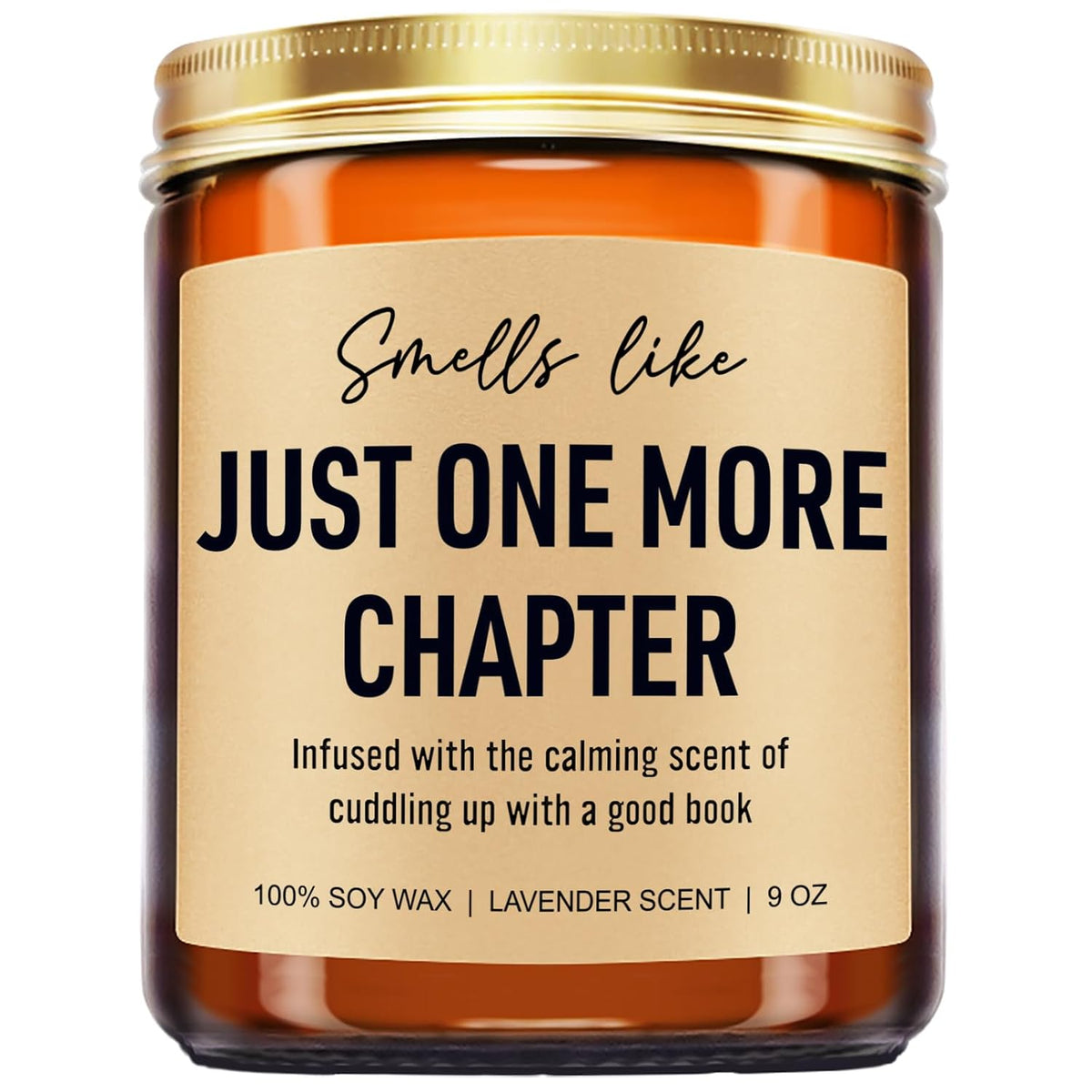 Funny Scented Candle, Book Lovers Gifts, Reading Accessories - Valentines Day, Birthday Gifts For Book Lovers Women, Men, Readers, Librarian, Bookworm, Nerd - Bookish Club Presents - 9 Oz