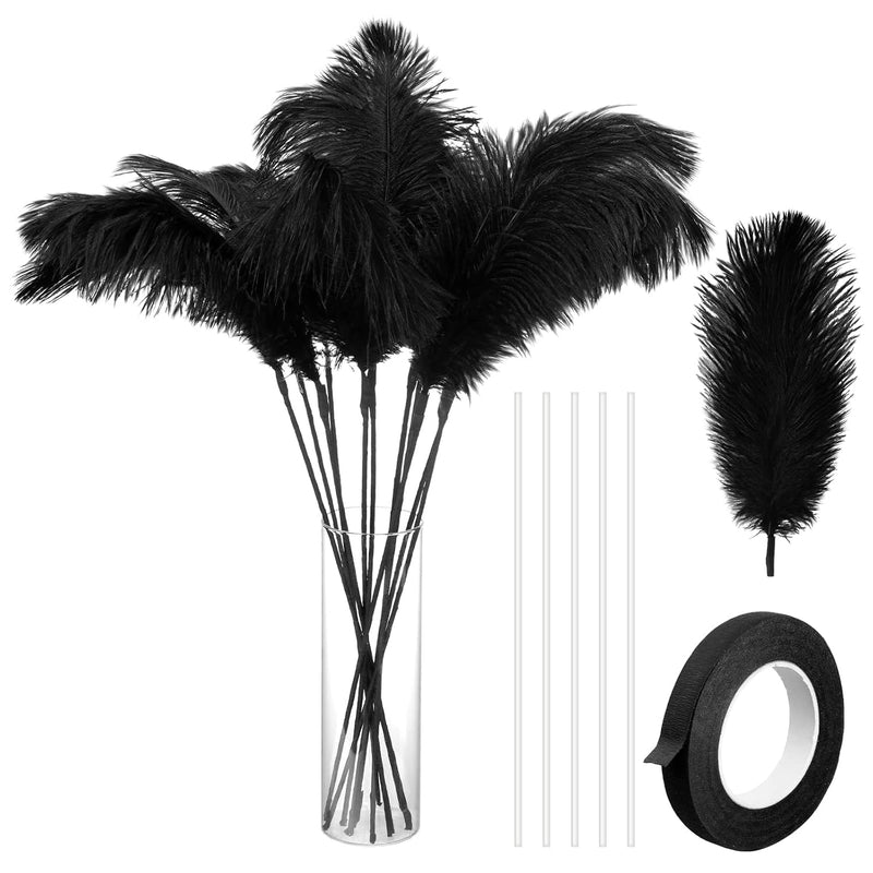 80 Pieces Ostrich Feathers Bulk Large Boho Feathers For Vase With 80 P