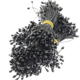 4 Bouquets 55Mm Artificial Pearlized Floral Stamen Flower Stamen For Flower Making Scrapbook Decoration Artificial Flowers, Pearlescent Black
