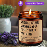 First Year Of Parenting Candle, New Parents Gifts For Couples 2026, Funny 1St Year Parent Survival Gifts, Baby First Birthday Congrats Presents Ideas, Funny Presents For New Mom And Dad