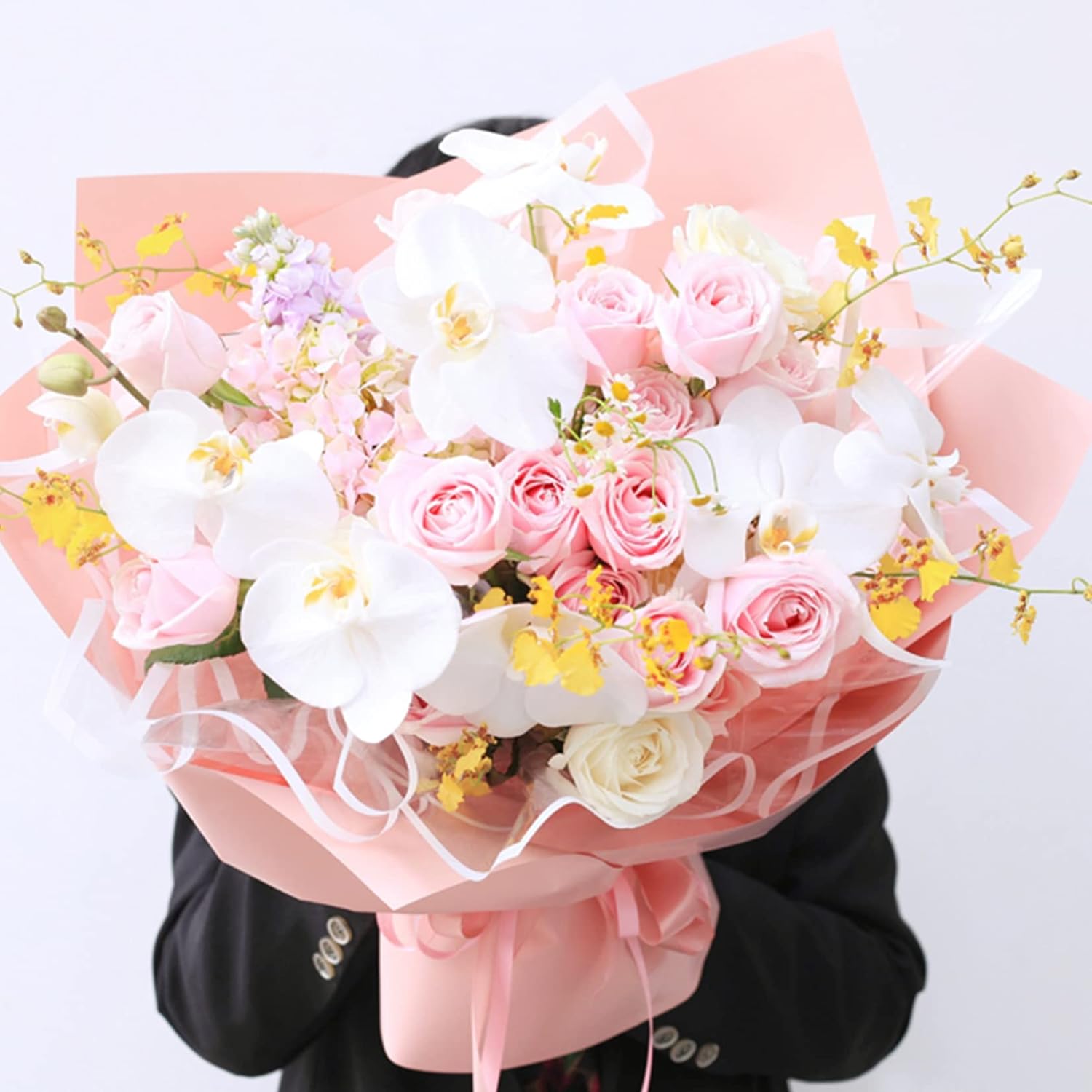 24 Pcs Orchid Decorations Real Touch Pu Artificial Flowers Orchid Heads Fake Phalaenopsis Flower Heads For Diy Craft Home Wedding Decoration
