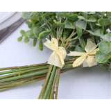 Artificial Flowers Eucalyptus Leaf Babys Breath Gypsophila Bouquets Wedding Party Home Decor,Pack Of 1(White)