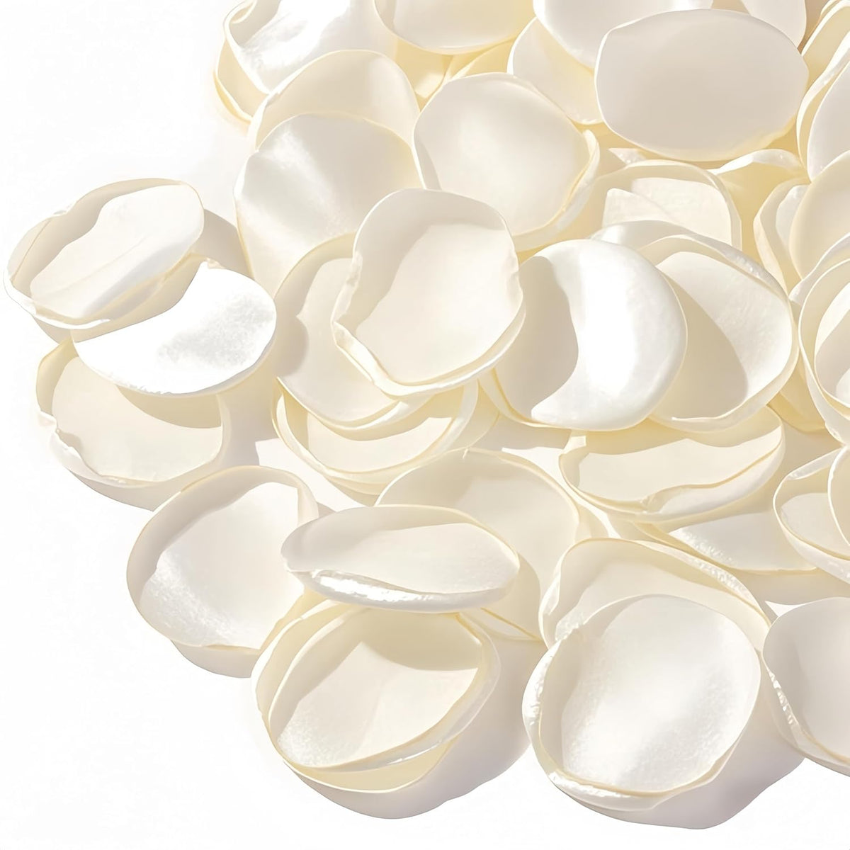 300Pcs Silk Ivory Rose Petals,Artificial Flowers Petals Romantic Night Decoration For Wedding Bridal Shower Flower Girl Basket Centerpiece Aisle Party Confetti Dinner Table