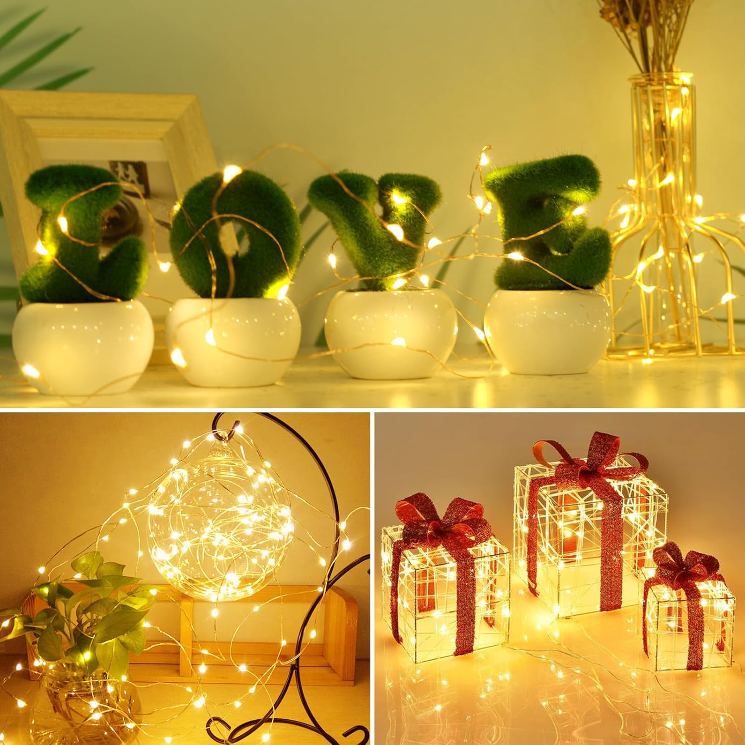 12 Pack Led Fairy Lights Battery Operated, Mini Twinkle String Lights Battery Powered Waterproof For Christmas Mason Jar