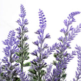 Lavender Flowers Artificial Decor In Cement Pot - Faux Plants For Rustic Home, Bathroom, Table Centerpieces, Wedding Decor - Purple Potted Lavender Flower