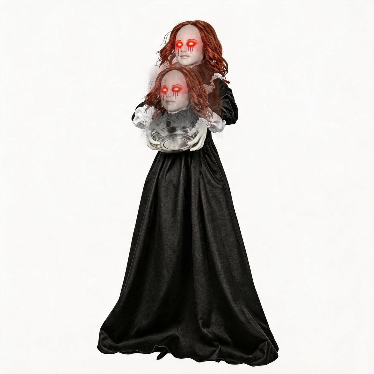 5.3FT Halloween Animatronics Standing Maid Decorations Outdoor