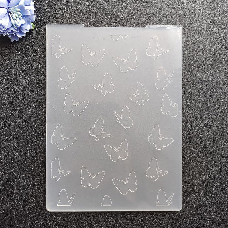 Christmas Butterfly Background Plastic Embossing Folders For Card Making Scrap