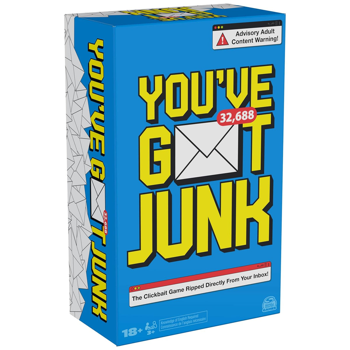 , You’Ve Got Junk - The Hilarious Spam-Filled Party Game, Adult Email Subject Line Cards For Friendsgiving, Galentine'S Day, Bachelorette Party, Adults, 3-10 Players, For Ages 18 & Up