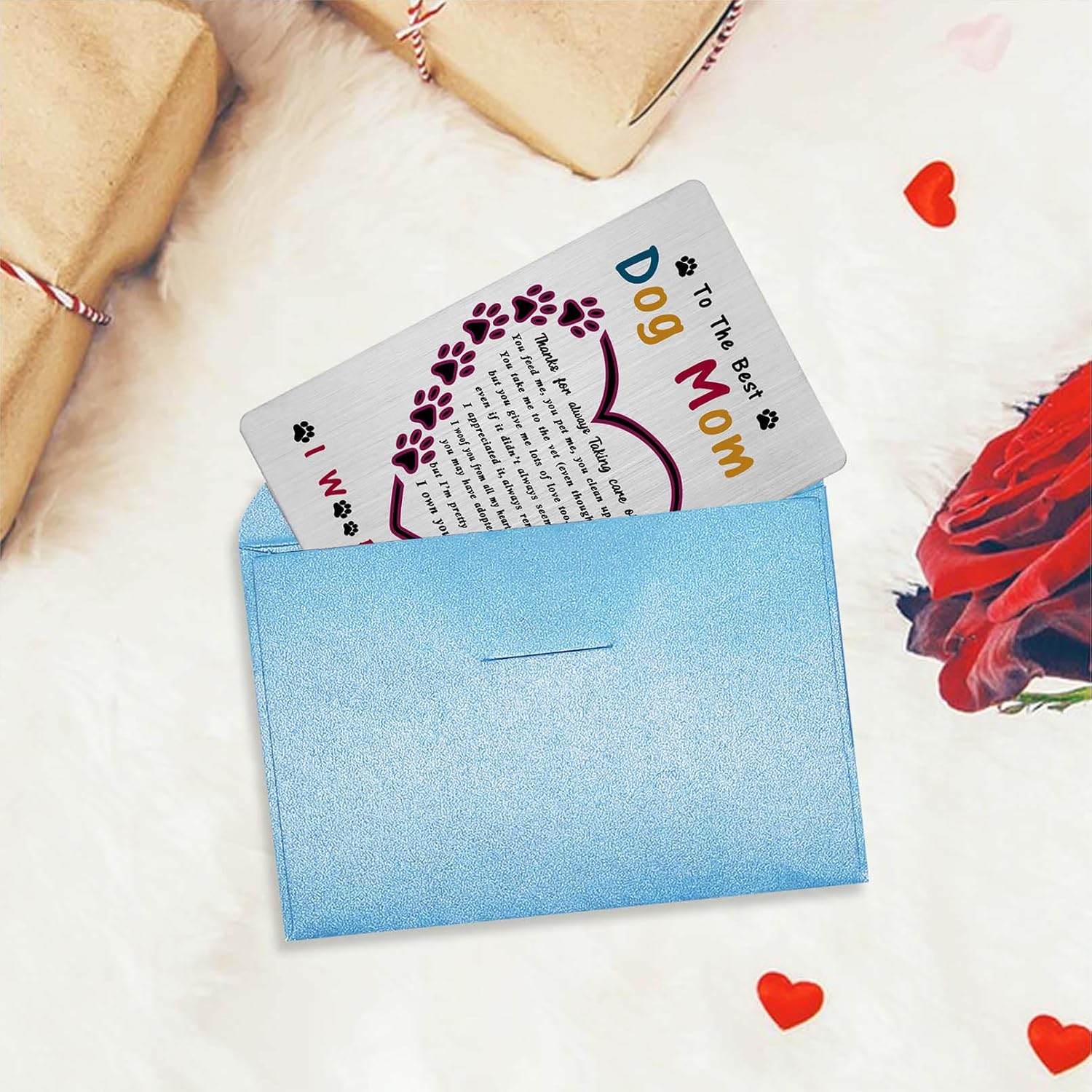 Valentines Day Card For Dog Mom, Gifts For Dog Mom Birthday Mother'S Day Easter Presents
