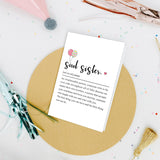 Soul Sister Definition Card, Best Friend Birthday Cards, Friendship Card For Bestie Bff, Unique Birthday Cards For Women Girl Lady, Galentine'S Day Gift For Her