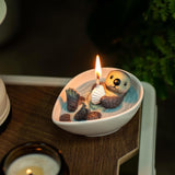 Realistic Sea Otter Bowl Scented Aromatherapy Candle