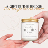 30Th Birthday Gifts For Women Men, Happy 30Th Birthday Decorations For Her Him - 7 Oz Lavender Scented Candles (In My Thirties Era)