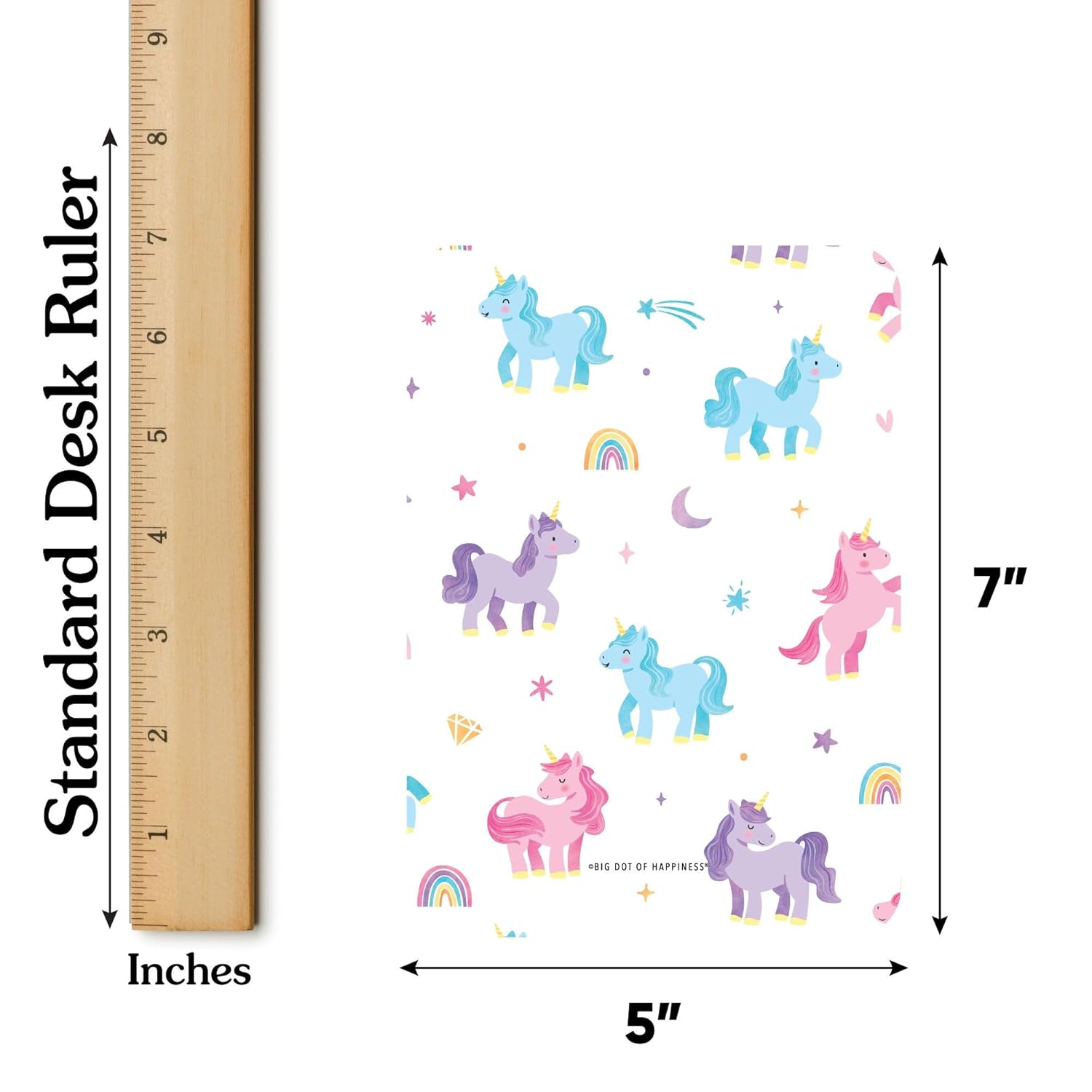 Big Dot of Happiness Unicorn Bingo Cards and Markers, Rainbow Unicorn Birthday Party Bingo Game Activity for Girls - Set of 18