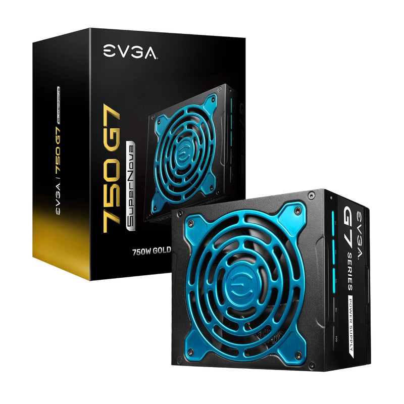 EVGA Supernova 750 G7, 80 Plus Gold 750W, Fully Modular, Eco Mode with FDB Fan