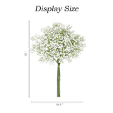 Babys Breath Artificial Flowers (24Pcs, White), Real Touch Gypsophila Bouquet For Home, Wedding, Table Centerpiece And Party Events Decoration, Diy Fake Floral Arrangements