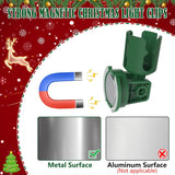 Rotatable Magnetic Christmas Light Clips?C7/C9 Magnetic Light Clips Hooks, Outdoor Magnet Christmas Light Clips For Metal Roof Flashing Gutters 60Pcs