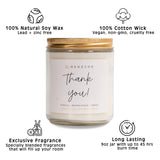 Thank You Gifts For Women - Thank You Candle Gifts Ideas For Friends, Coworkers, Boss, Employee, Mom, Hostess - Inspirational Candles, Birthday, Friendship, Appreciation Presents For Her