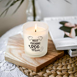 Dog Mom Gifts - Lavender Scented Candle, Great Gift For Dog Lovers On Christmas, Birthday, Mother'S Day (White-1)